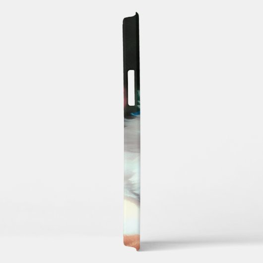 White Kitten Illustratie met Red Flowers Case-Mate iPhone Case (Achterkant / Rechts)