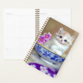 White Kitten Illustratie Planner (Display)