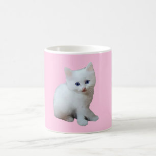 White Kitten Koffiemok