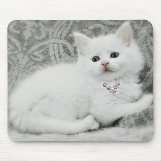 White Kitten Muismat (Voorkant)