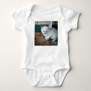 White Kitten Romper