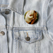 White Koala Beer Button (In situ)