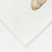 White Lab Christmas Tree Light Pajama Labrador Dog Fleece Deken (Hoek)