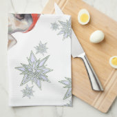 White Labrador Retriever Theedoek (Quarter Fold)