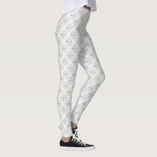 White Lace Abstract Leggings (Rechts)