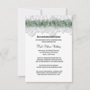 White Lace & Babies Breath Wedding Accommodations