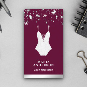 White Lace Bridal Bodysuit Lingerie Boutique Visitekaartje