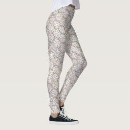 White Lace Daisy Comfortable Sexy Cute Hot Classy Leggings