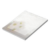 White Lace en Daisies Wedding Notitieblok (Gedraaid)