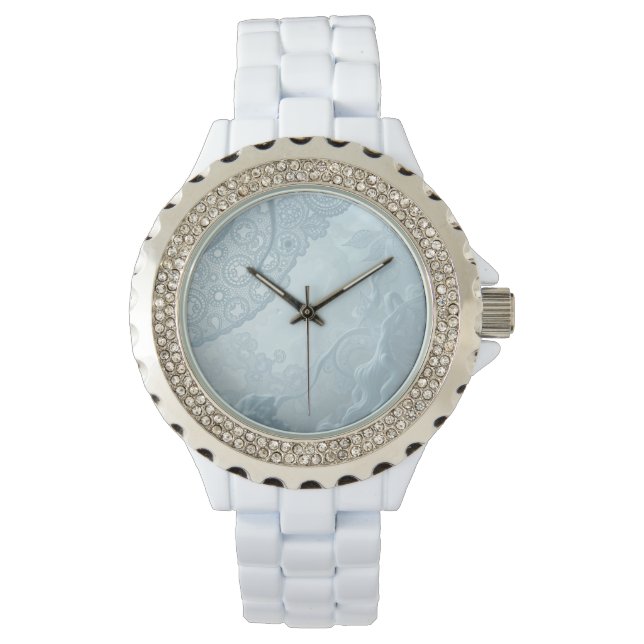 White Lace Fantasy Wrist Horloge (Voorkant)