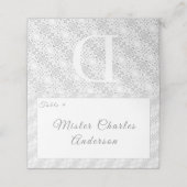 White Lace katholieke monogrammed (Buitenkant ongevouwen)