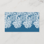White Lace op Blue Wedding Details Website Informatiekaartje (Achterkant)