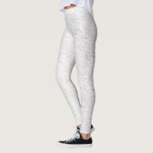 White Lace Pattern Leggings (Links)