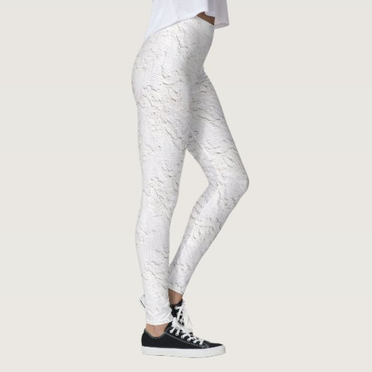 White Lace Pattern Leggings (Rechts)