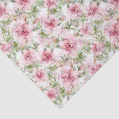 White Lace Pink Roses Gift Bag Matrix Tissue Tissuepapier (Detail)