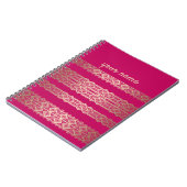 White lace romantic decor lacy-jubileum notitieboek (Linkerzijde)