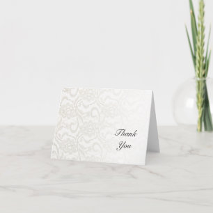 White Lace Wedding Bedankt