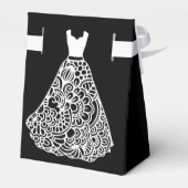 White Lace Wedding Dress Bedankdoosjes (Achterkant)