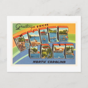 White Lake North Carolina NC Old  Briefkaart- Briefkaart