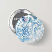 White Lantern Corps - Kleur Ronde Button 5,7 Cm (Voorkant /achterkant)