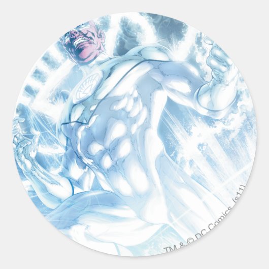 White Lantern Corps - Kleur Ronde Sticker (Voorkant)