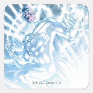 White Lantern Corps - Kleur Vierkante Sticker