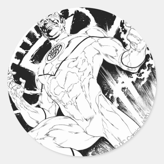 White Lantern Corps Ronde Sticker (Voorkant)