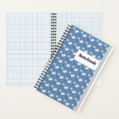 White Leaf Spiral Notitieboek Moderne Kunst (Binnen)