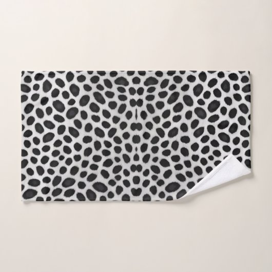 White Leopard Elegant Moderne Collection Luxe (Serviette à main)