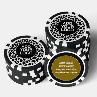 White Leopard Elegant Trendy Luxury Collection Poker Chips
