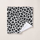 White Leopard Elégante Collection de luxe tendance (Gant de toilette)