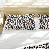 White leopard Print Kussensloop
