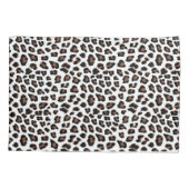 White leopard Print Kussensloop (Achterkant-Links)