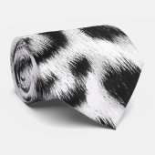 White leopard Print stropdas (Opgerold)