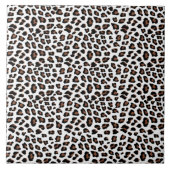 White leopard Print Tegeltje (Voorkant)