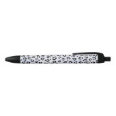 White leopard Print Zwarte Inkt Pen (Bovenkant)