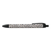 White leopard Print Zwarte Inkt Pen (Bovenkant)