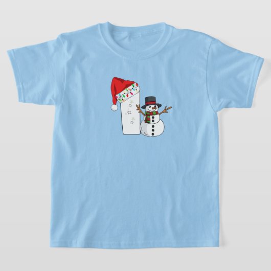 White letter I christmas gift  T-shirt (Laagn)