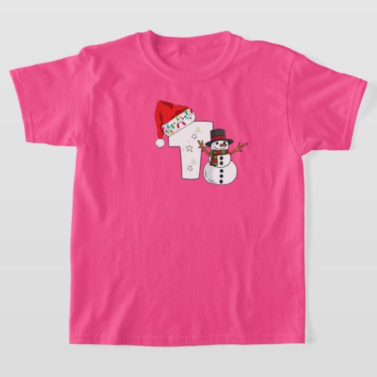 White letter t christmas gift t-shirt (Laagn)