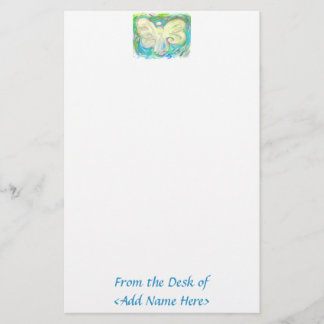 White Light Angel Stationery Briefpapier