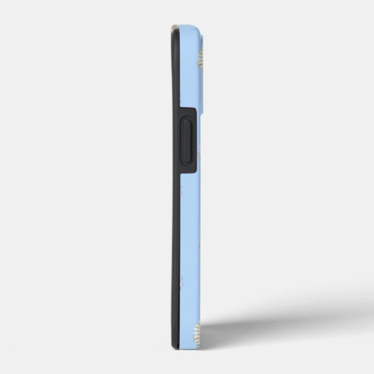 White & light blue Daisy Pattern Case-Mate iPhone Case (Achterkant / Rechts)