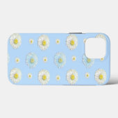 White & light blue Daisy Pattern Case-Mate iPhone Case (Achterkant (horizontaal))