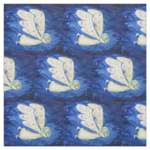 White Light Guardian Angel Art Fabric Material Stof