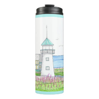 White Lighthouse Tumbler Thermosbeker
