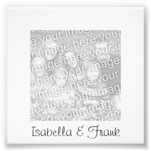 White Lijst Foto Afdruk