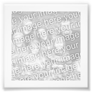 White Lijst Foto Afdruk