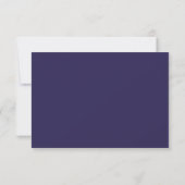 White lijst Navy Blue Funeral Bedankt Opmerking (Achterkant)
