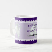 White Lilacs Wedding Favors Koffiemok (Voorkant links)