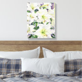 White Lilies 2008 Canvas Afdruk (Insitu (Slaapkamer))