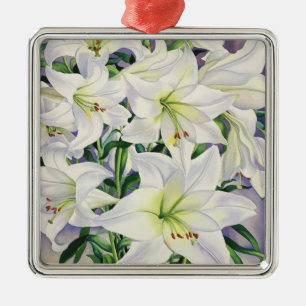 White Lilies 2008 Metalen Ornament
